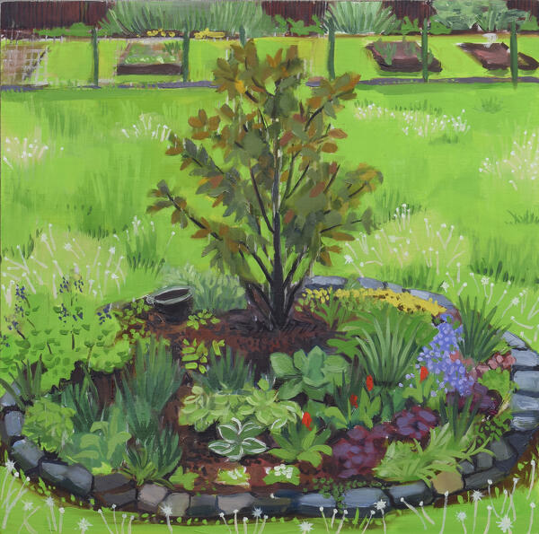 Oval Garden in Summer 